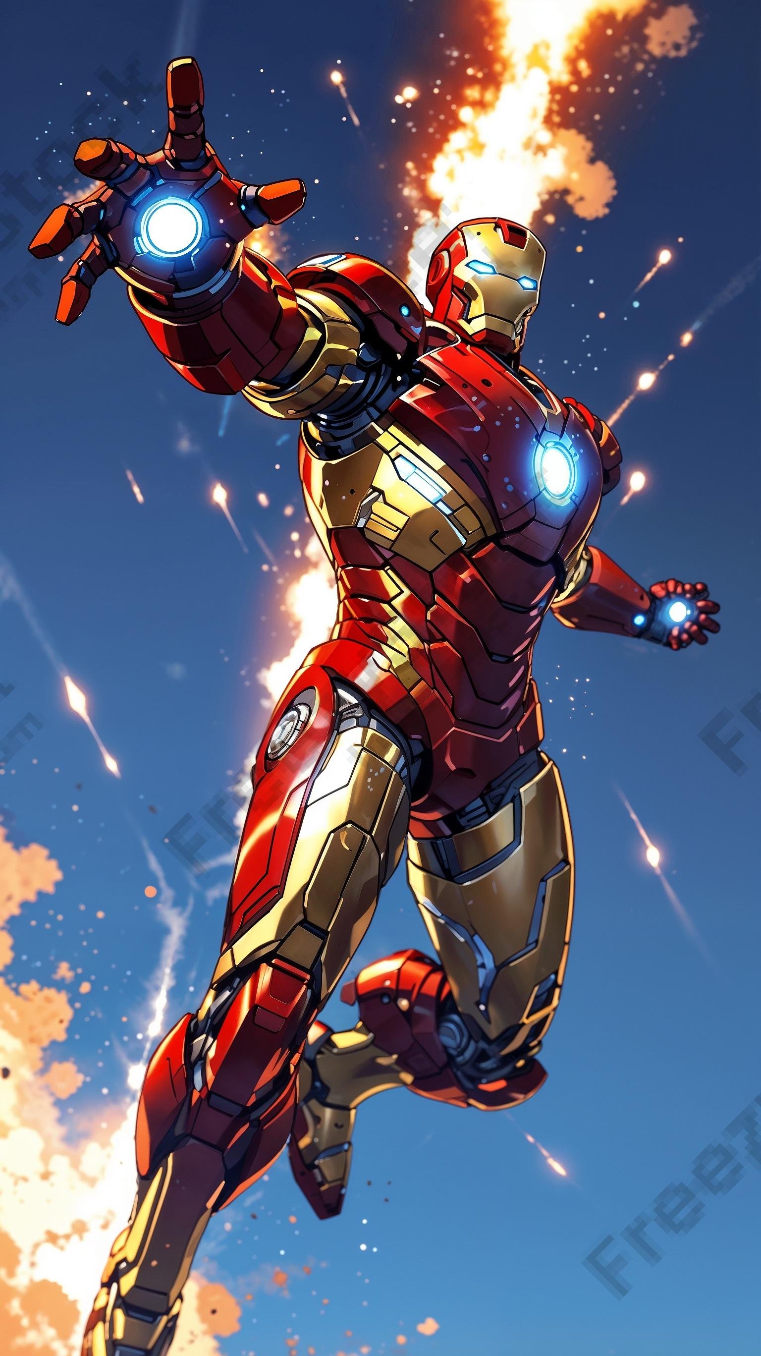 Iron man mobile 4k wallpaper