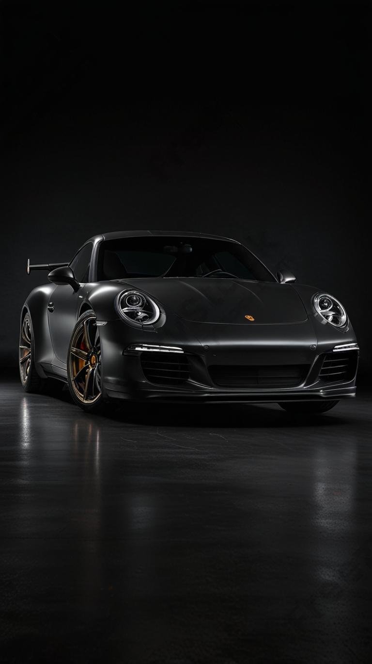 Porsche dark wallpaper for mobile