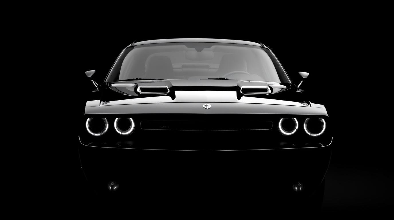 Dodge Challenger dark wallpaper HD