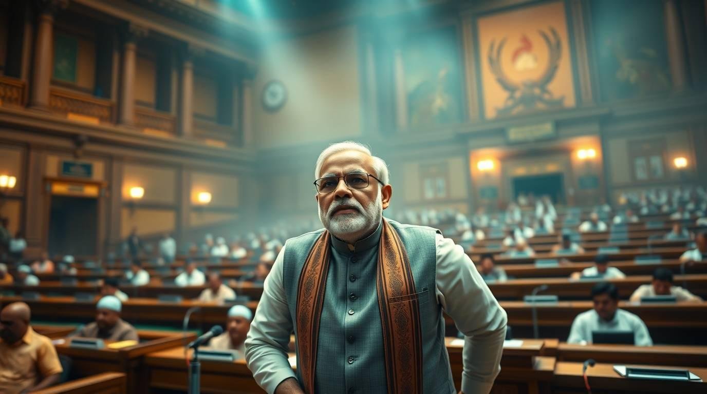 Download Free Narendra Modi In Parliament loading=