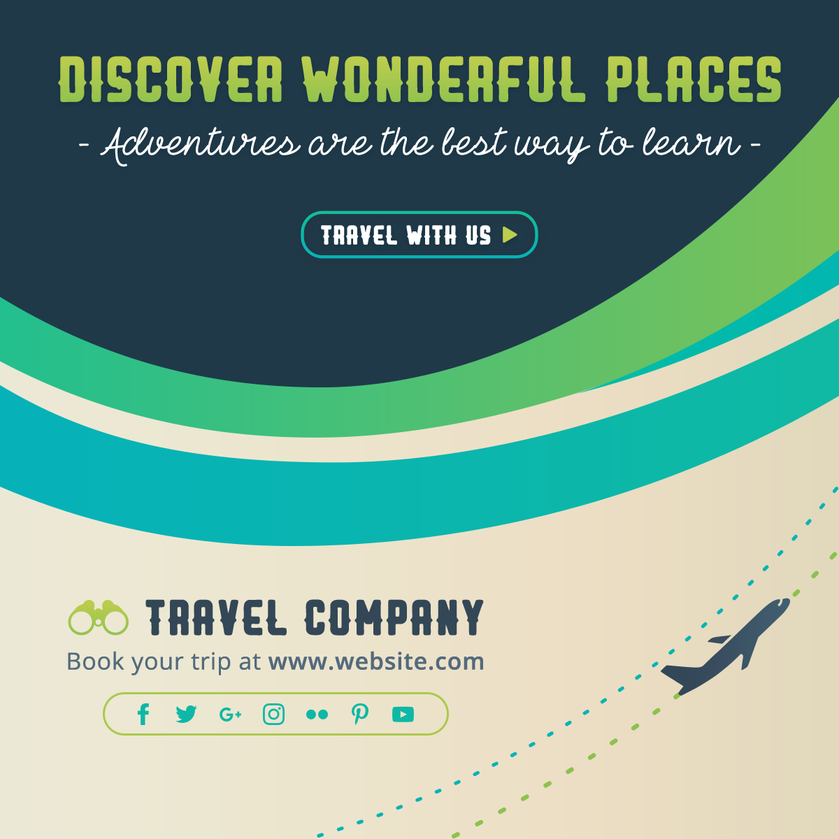 Download Free Social Media Travel Post Template