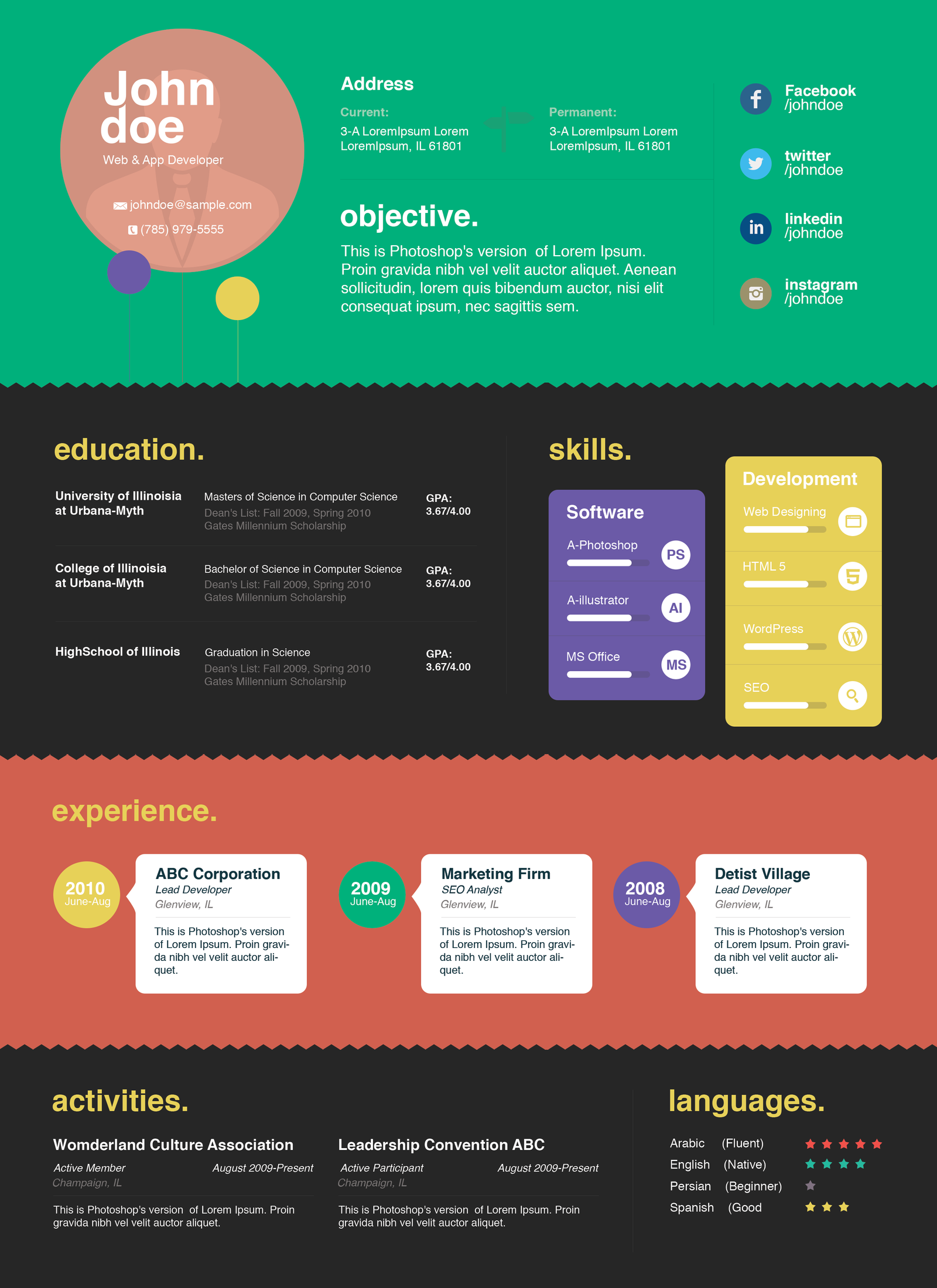 Download Free Graphics Designer Resume Template 2025 loading=