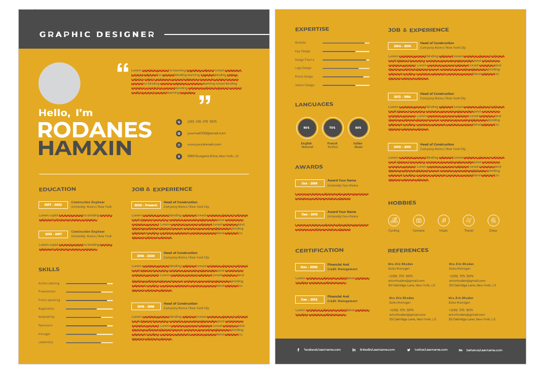 Download Free Corporate CV Template for Students 2025 loading=