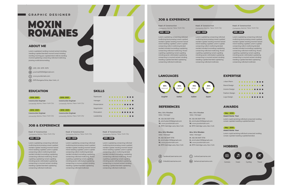 Download Free Free Resume Template for LinkedIn 2025 loading=