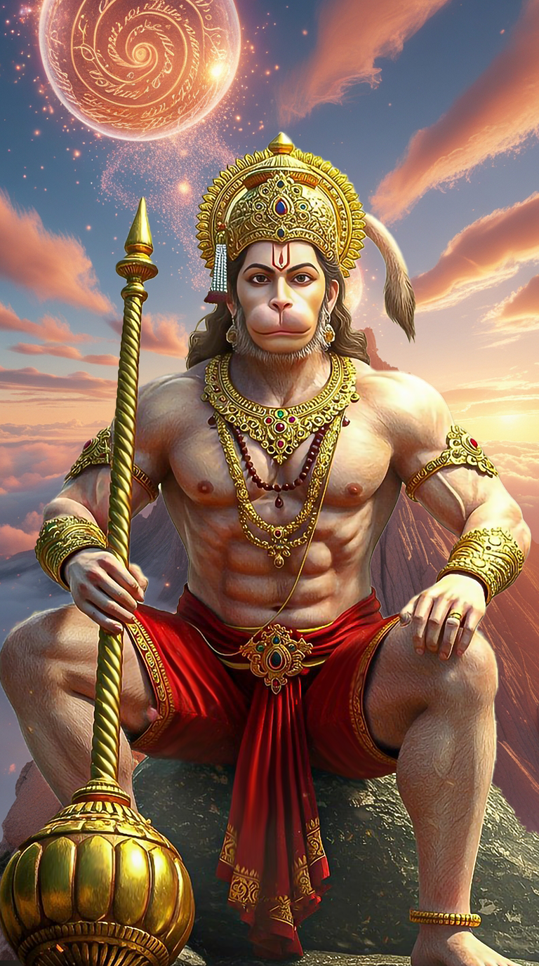 Download Free iPhone Hanuman Wallpaper 4k loading=