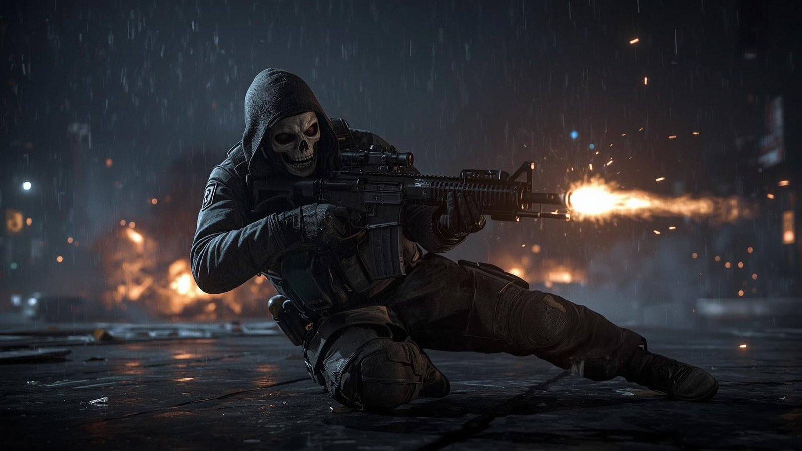 Download Free cod ghost firing wallpaper loading=