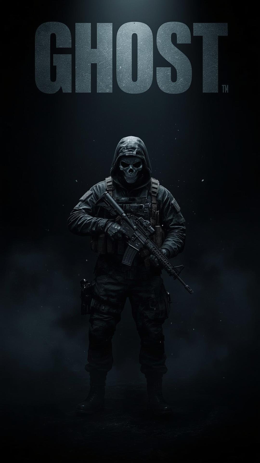 Download Free ghost cod skull mask wallpaper loading=