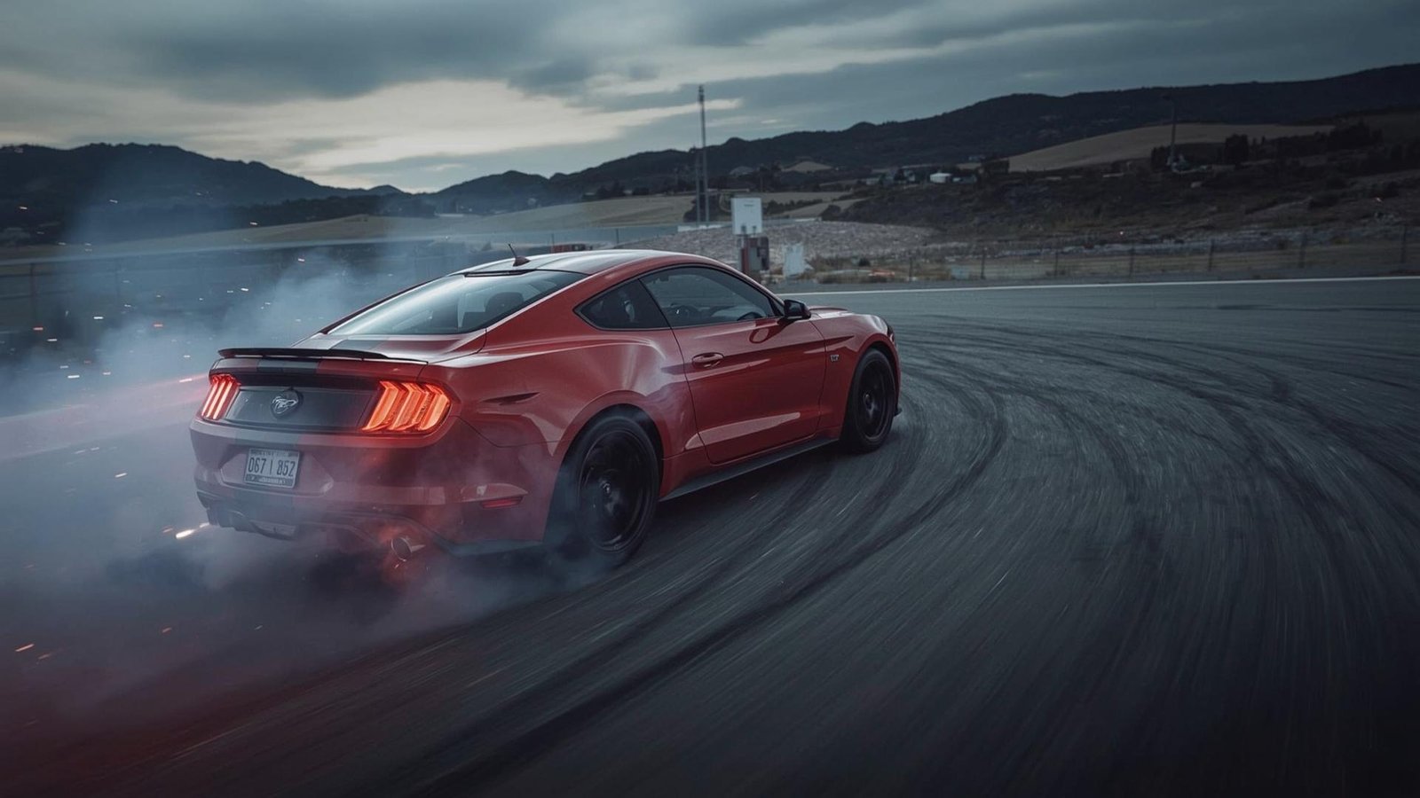 Download Free Mustang Drifting Wallpaper loading=