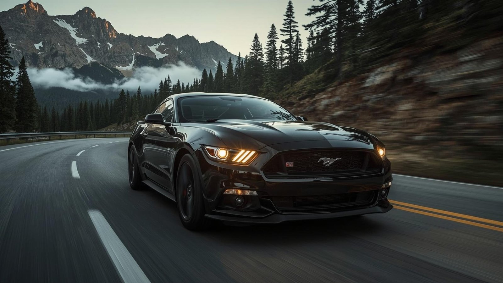 Download Free Black Mustang Lock Screen wallpaper loading=