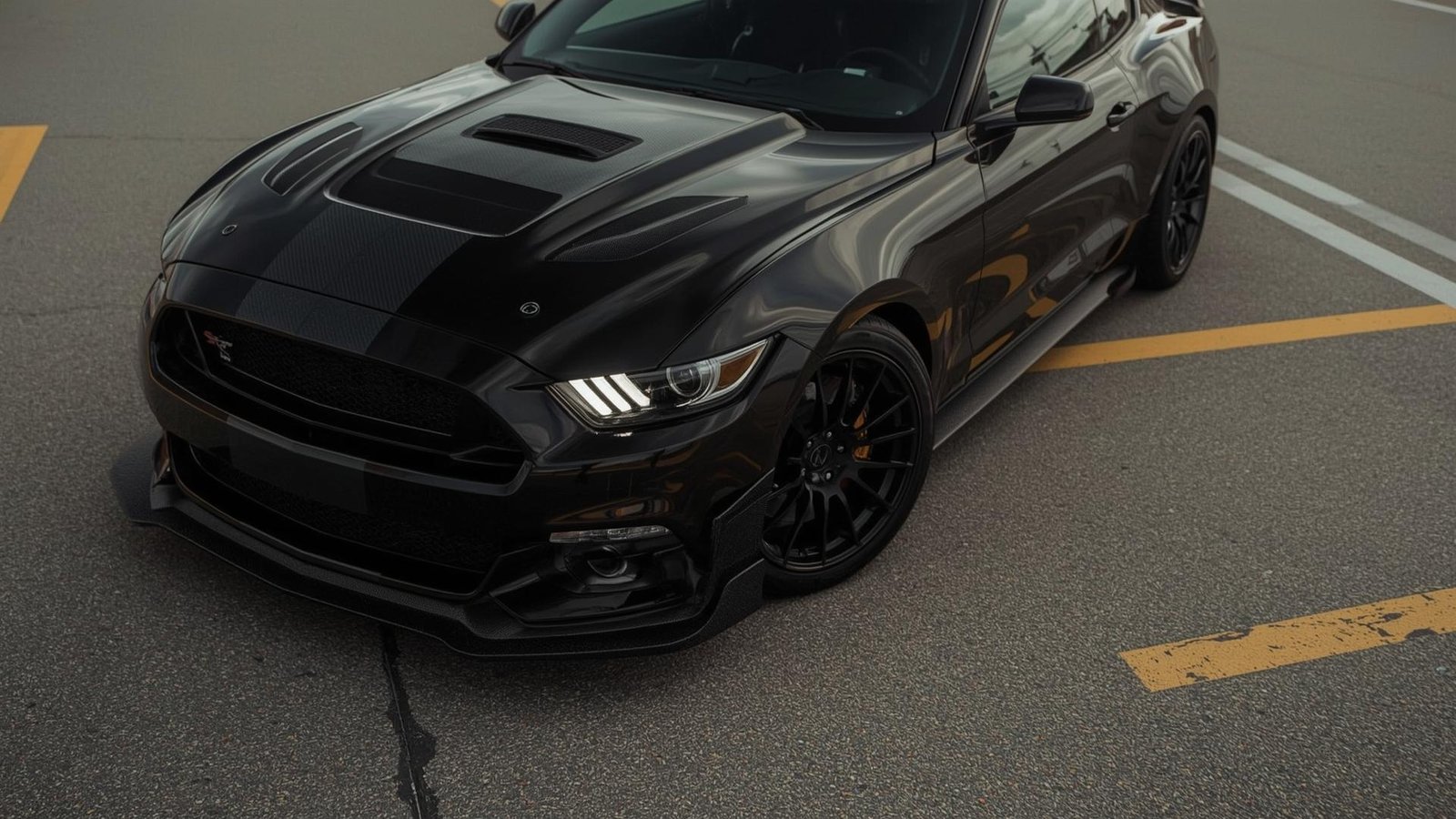 Download Free Mustang Side Profile Wallpaper loading=