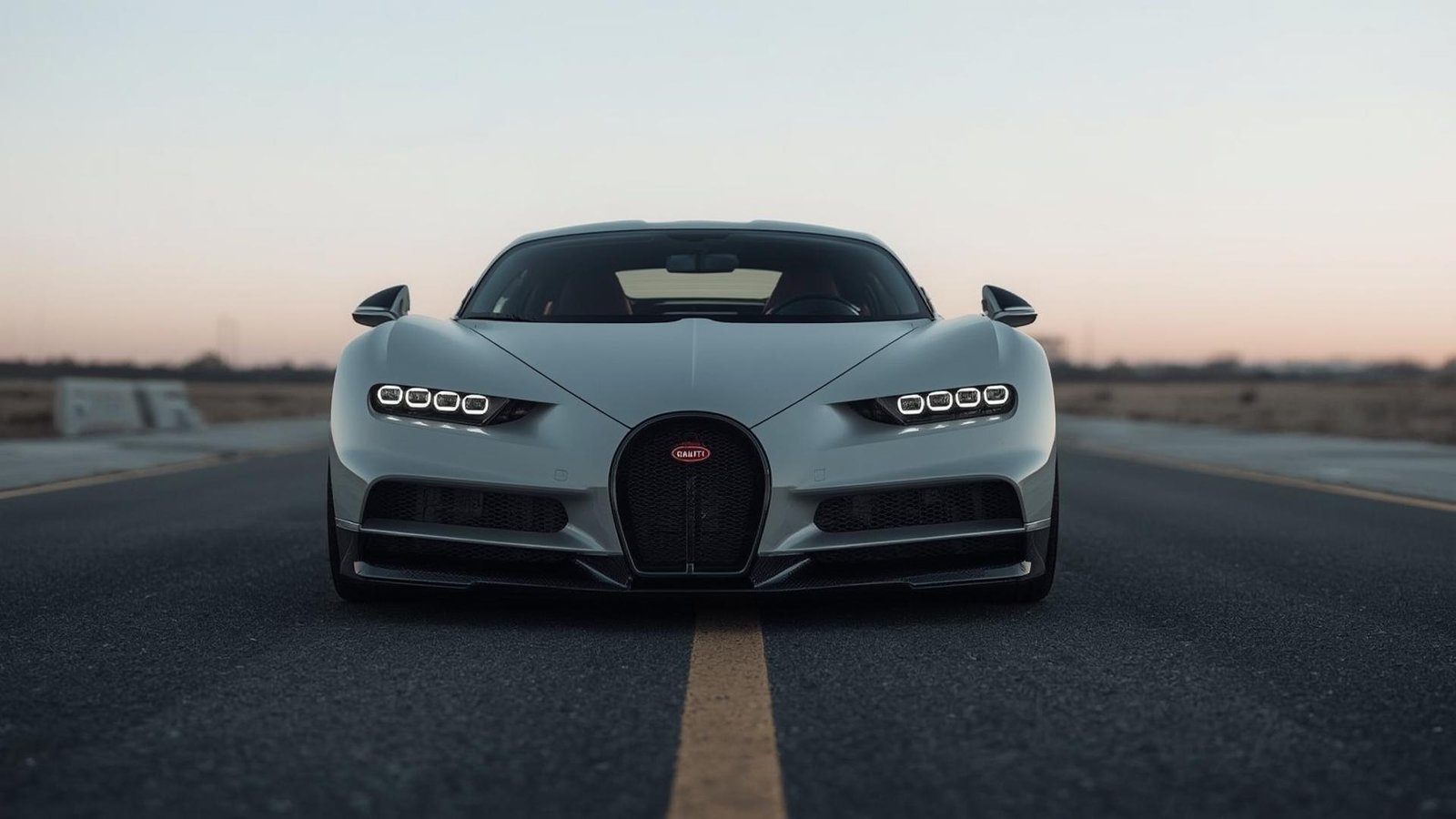 Download Free Bugatti Chiron Front View Wallpaper loading=
