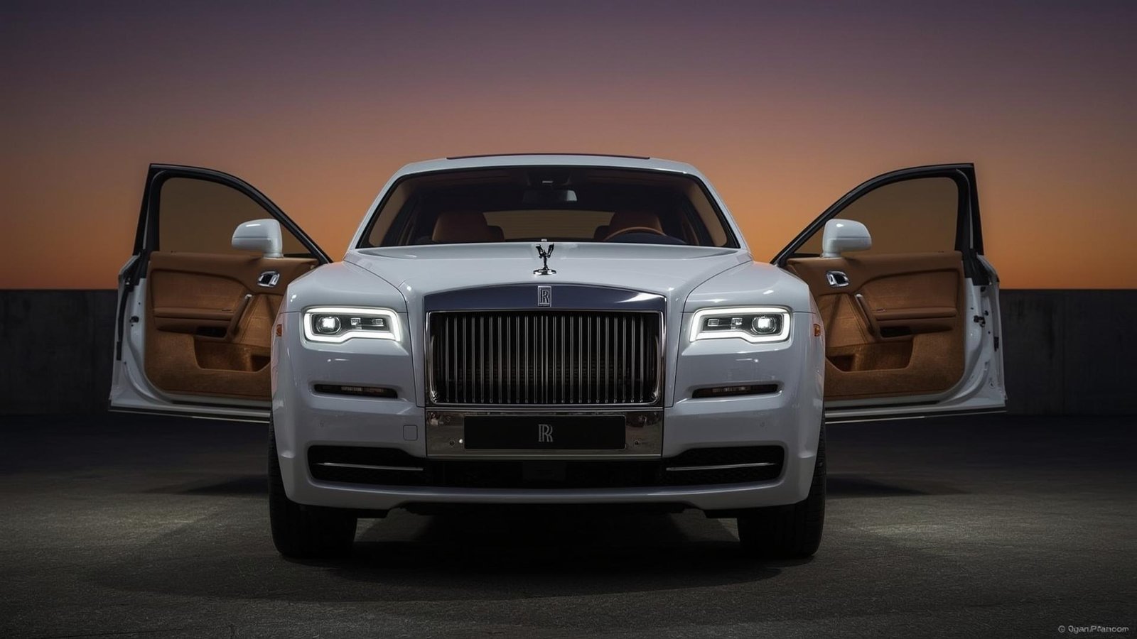 Download Free Rolls-Royce Luxury Evening Wallpaper loading=