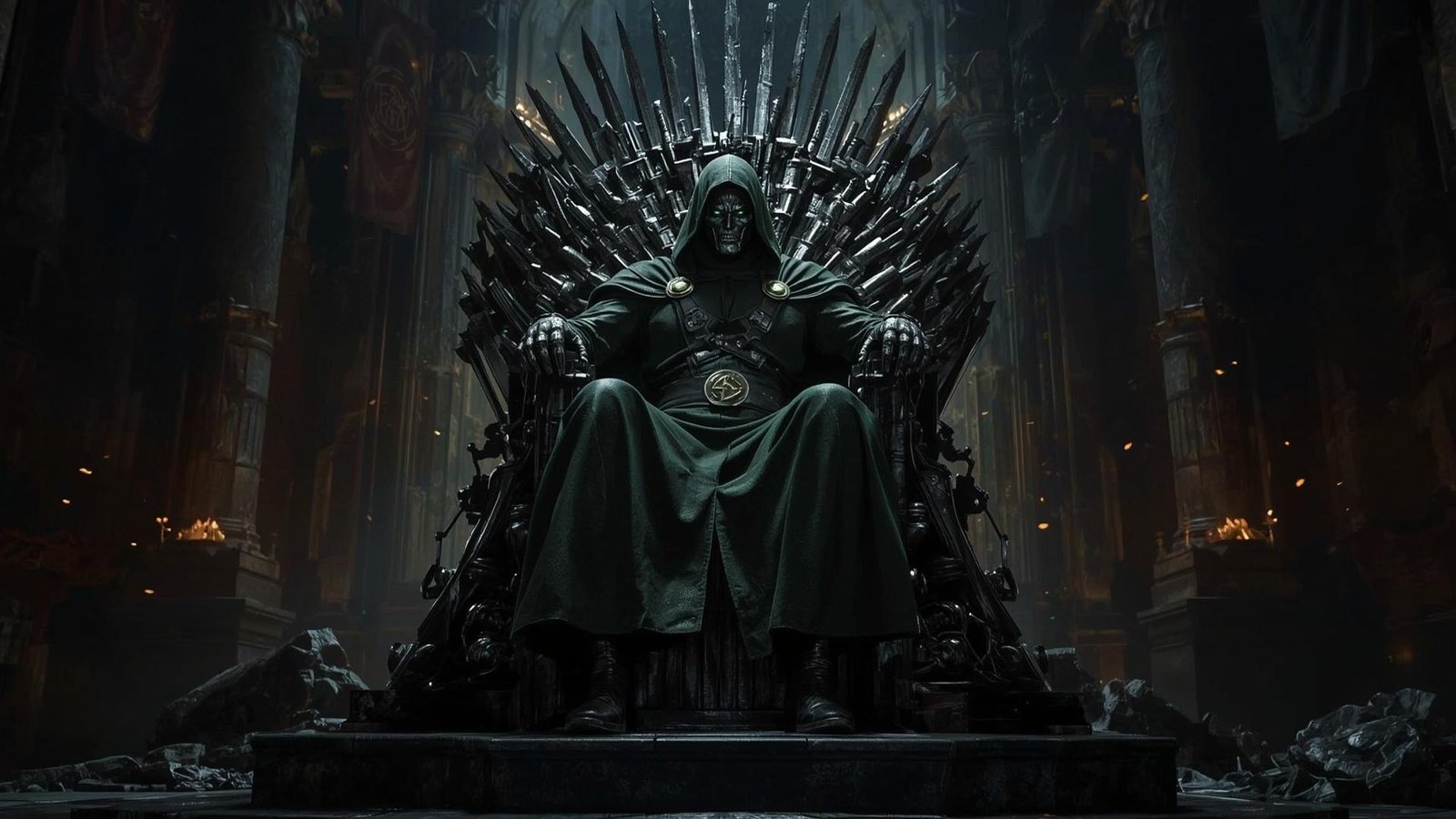 Download Free Doctor Doom throne Wallpaper loading=