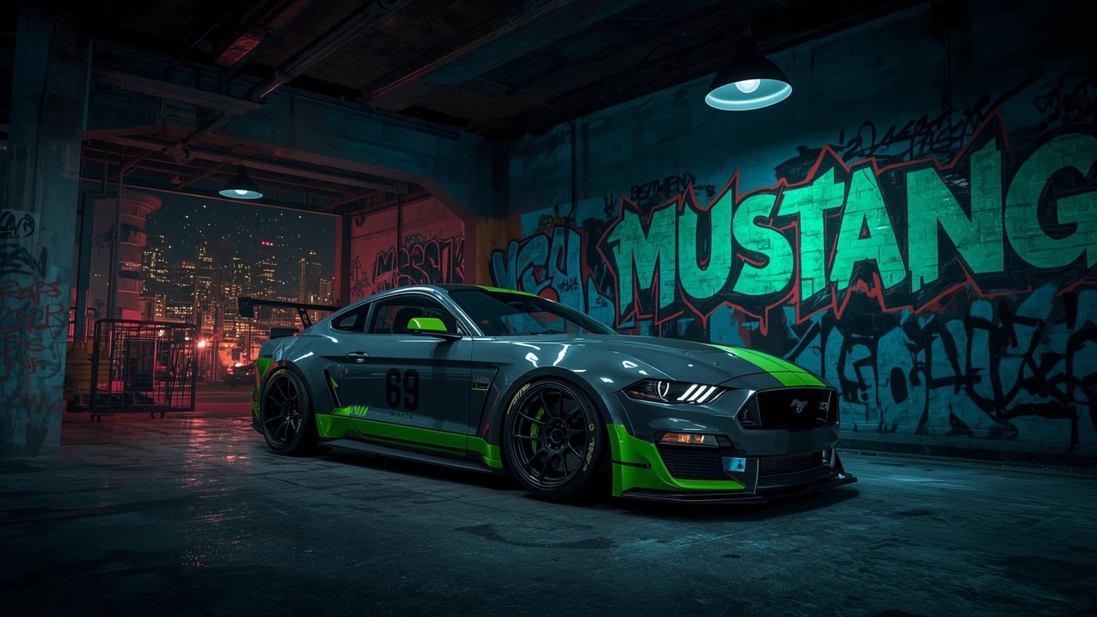 Download Free 2025 Model Mustang Wallpaper loading=