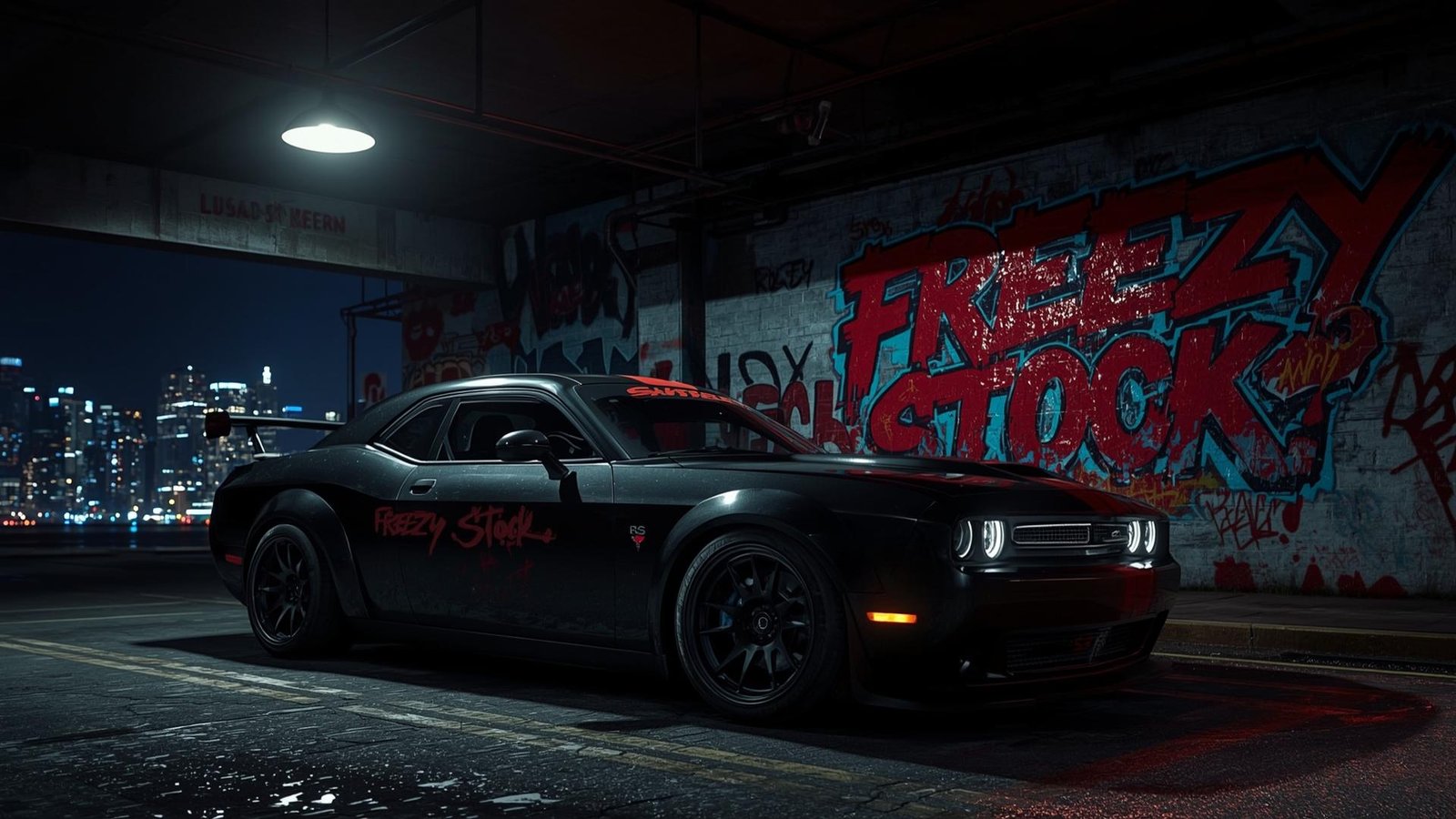 Download Free Dodge Challenger 8k Wallpaper loading=