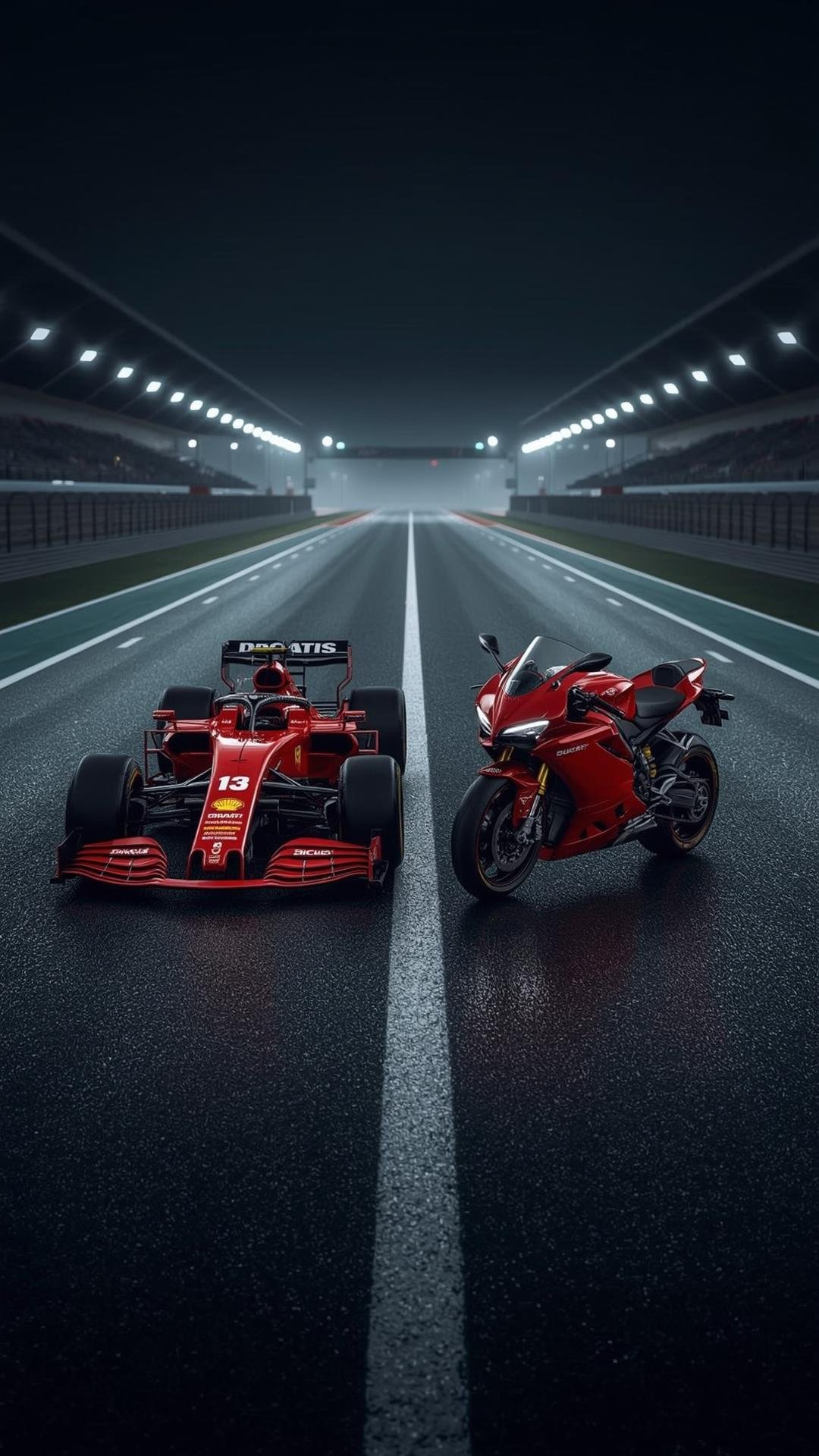 Download Free Car and Motorcycle Racing Duo loading=