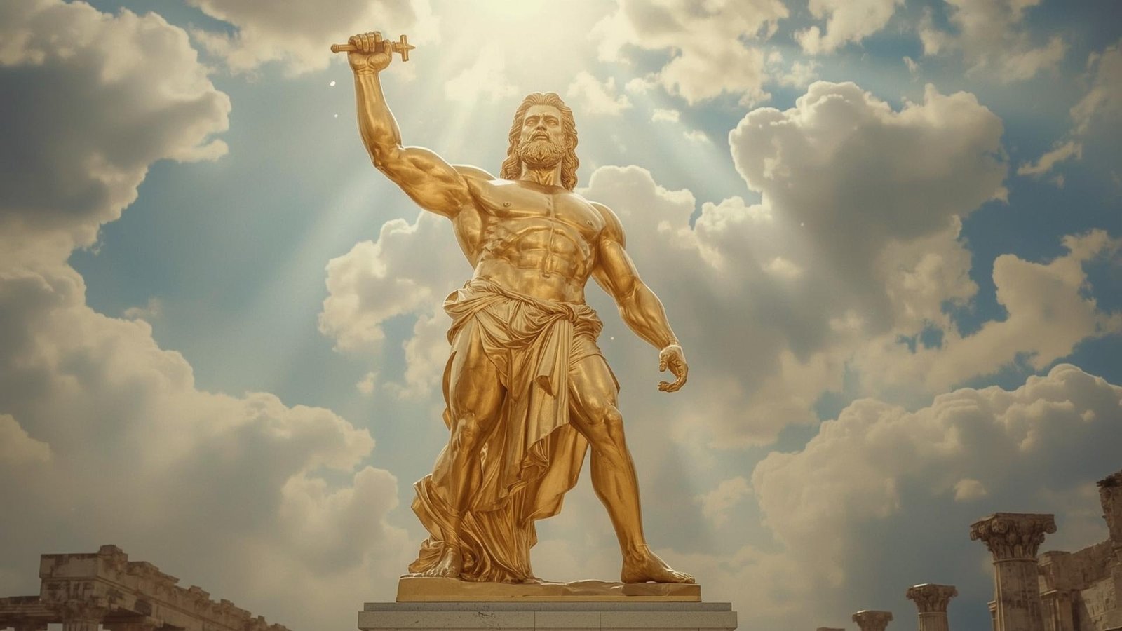 Download Free Zeus Commanding Olympus Wallpaper loading=