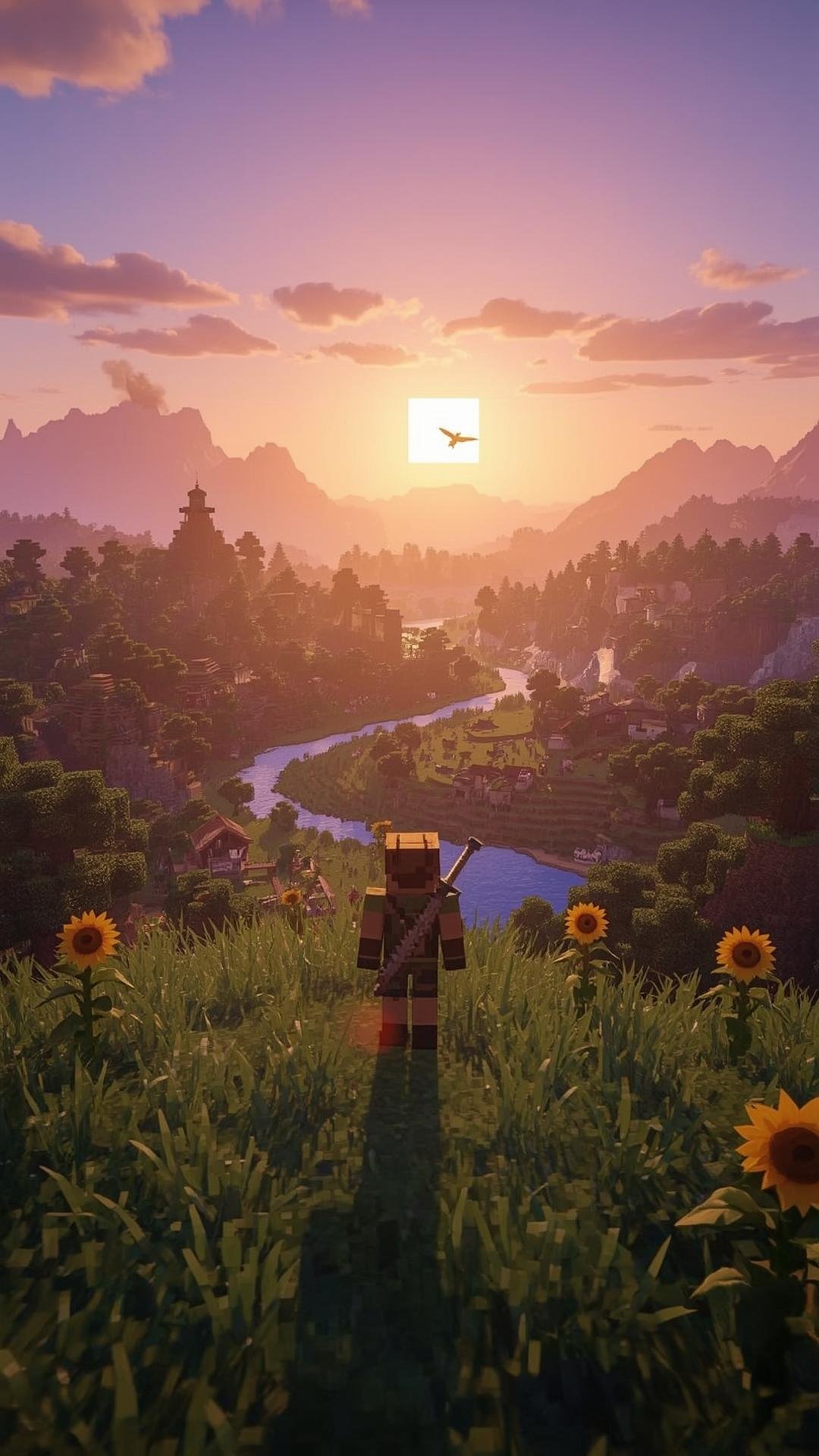 Download Free Epic Minecraft World Wallpaper loading=