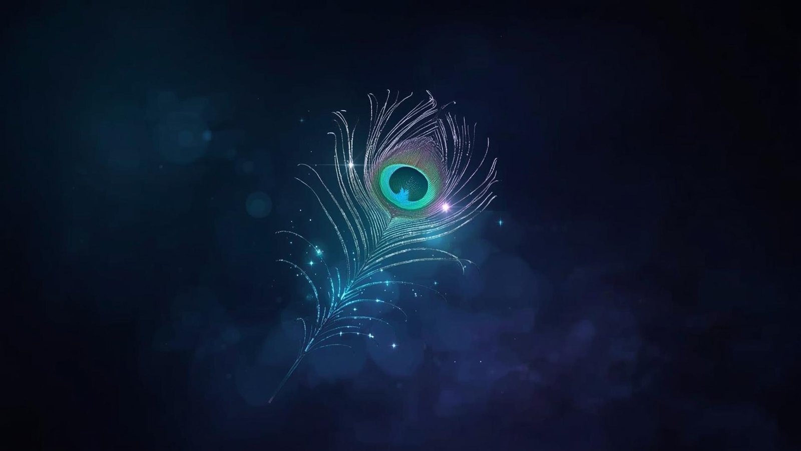 Download Free Dark Elegant Peacock Feather Aesthetic loading=