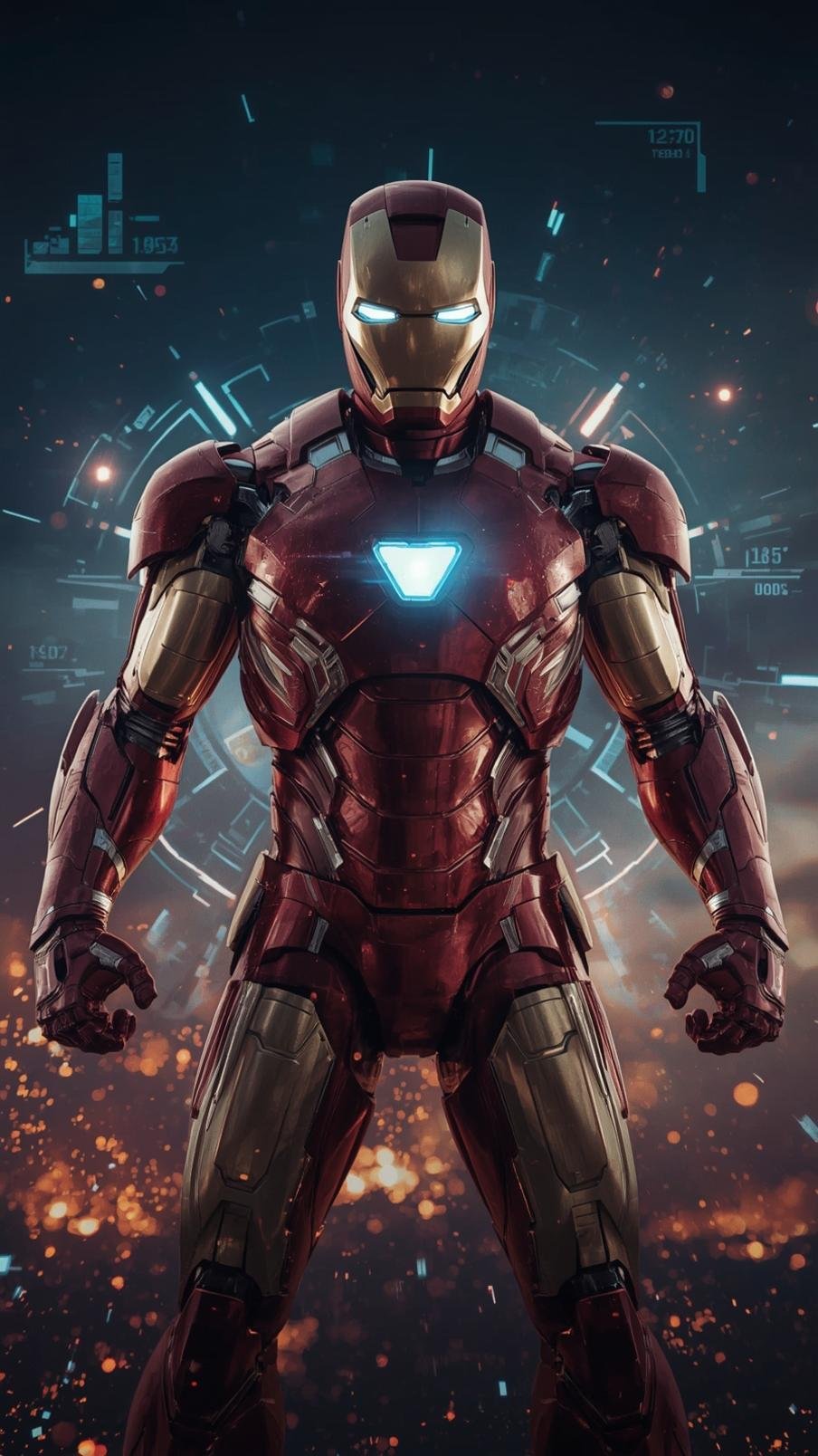 Download Free Iron Man lock screen 4k loading=