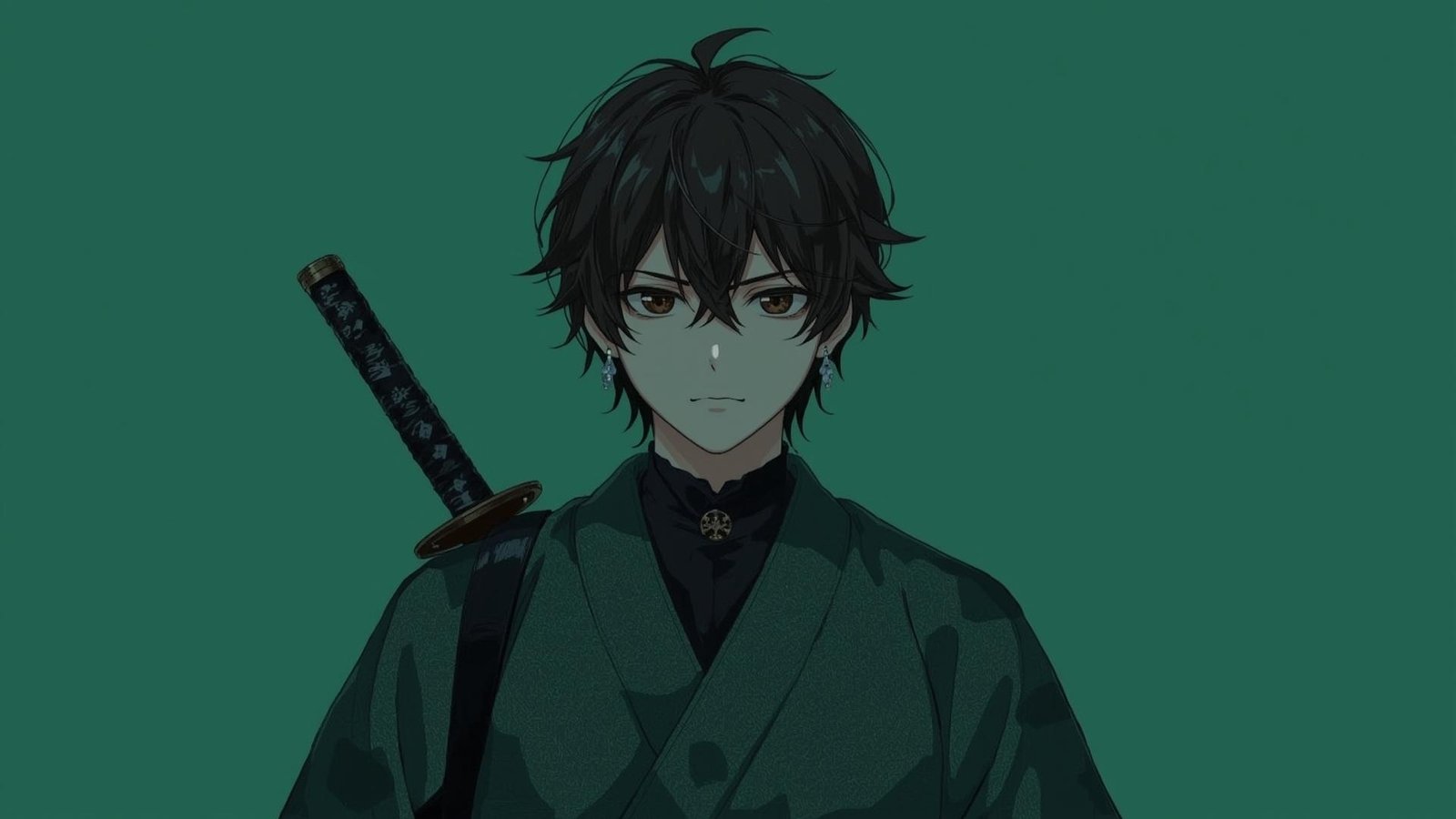 Download Free Minimalist Tanjiro Lock Screen Wallpaper loading=
