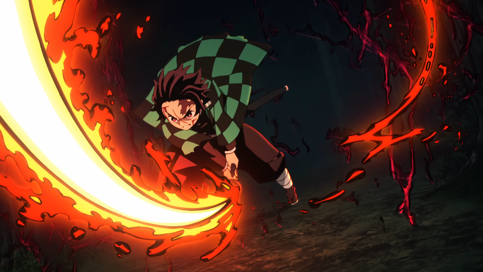 Download Free Tanjiro HD Desktop Background loading=