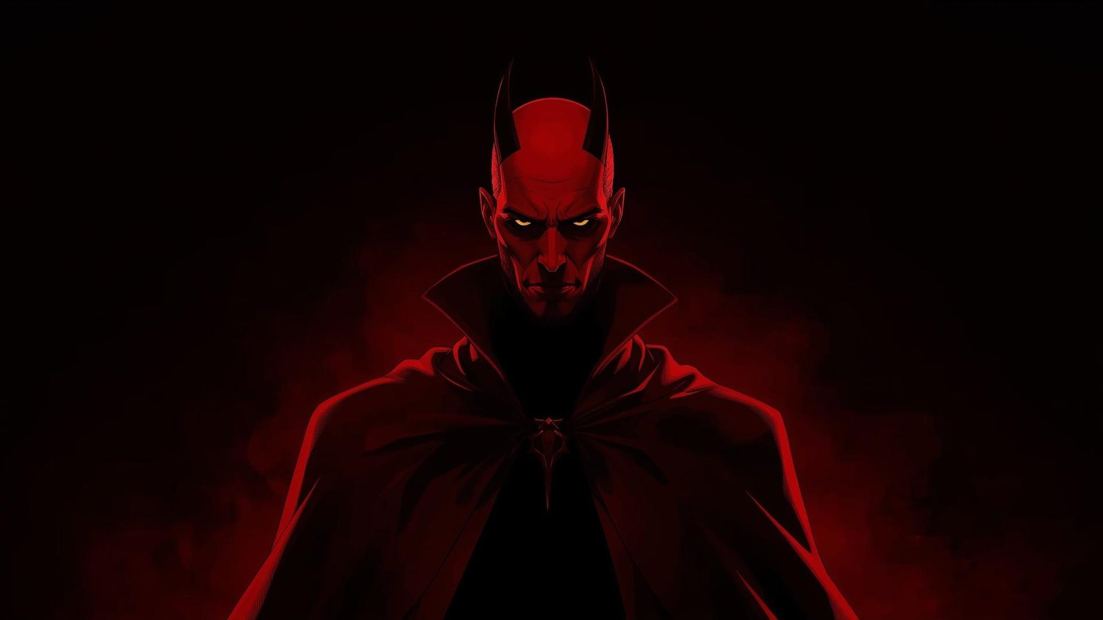 Download Free Mephisto in Hell-Themed Background loading=