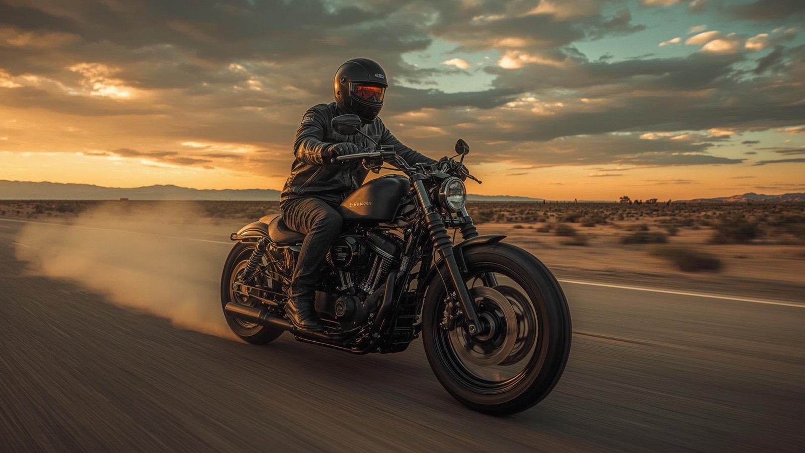 Download Free Harley Davidson Road King 4K Background loading=