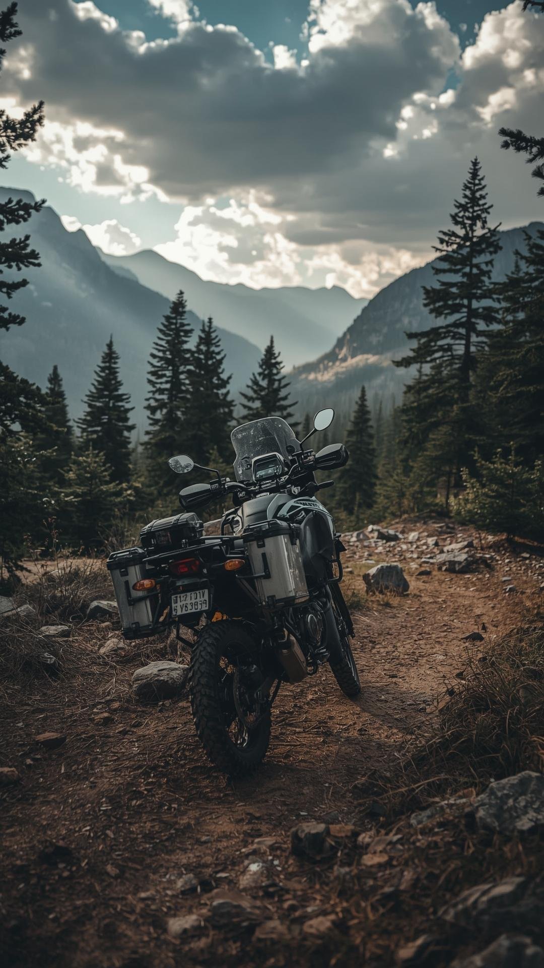 Download Free Adventure Bike Nature Ride Wallpaper loading=