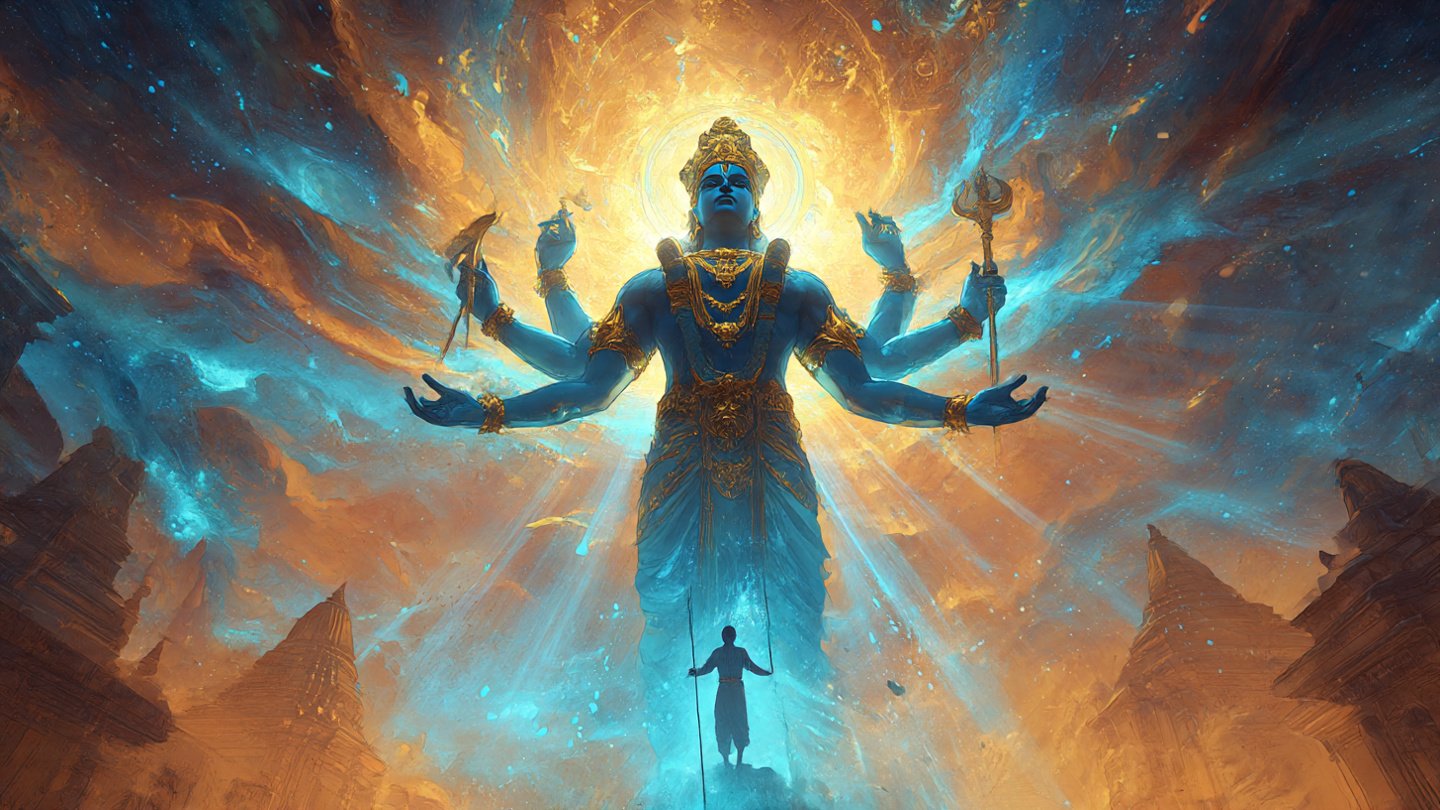 Krishna Peaceful Wallpaper - Download at FreezyStock