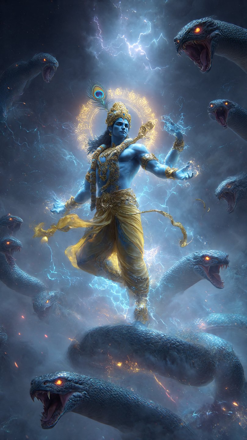 Krishna Vs Kalia Naag 4k Mobile - Download at FreezyStock