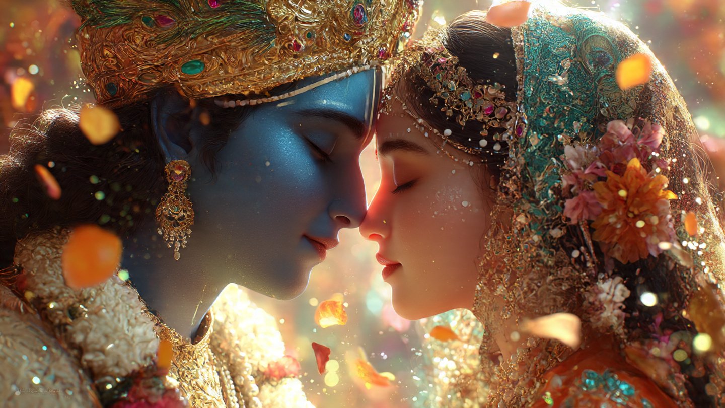Radha Krishna Peaceful Wallpaper - Download at FreezyStock