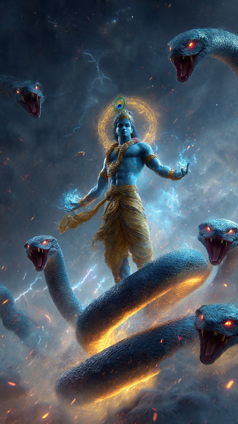 Kalia Naag Krishna Hd Wallpaper Phone - Download at FreezyStock