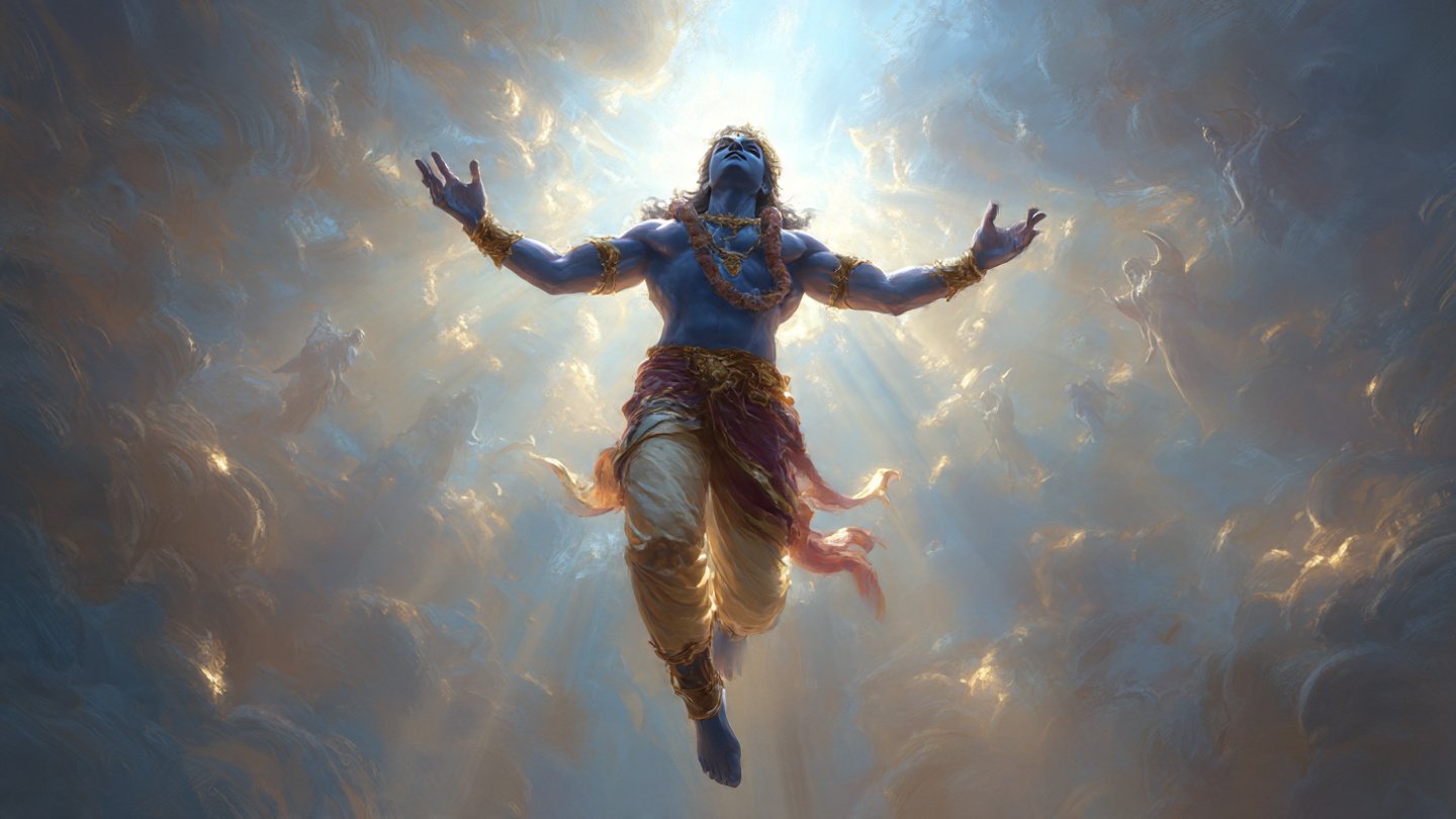 Krishna Dark Theme Wallpaper - Download at FreezyStock