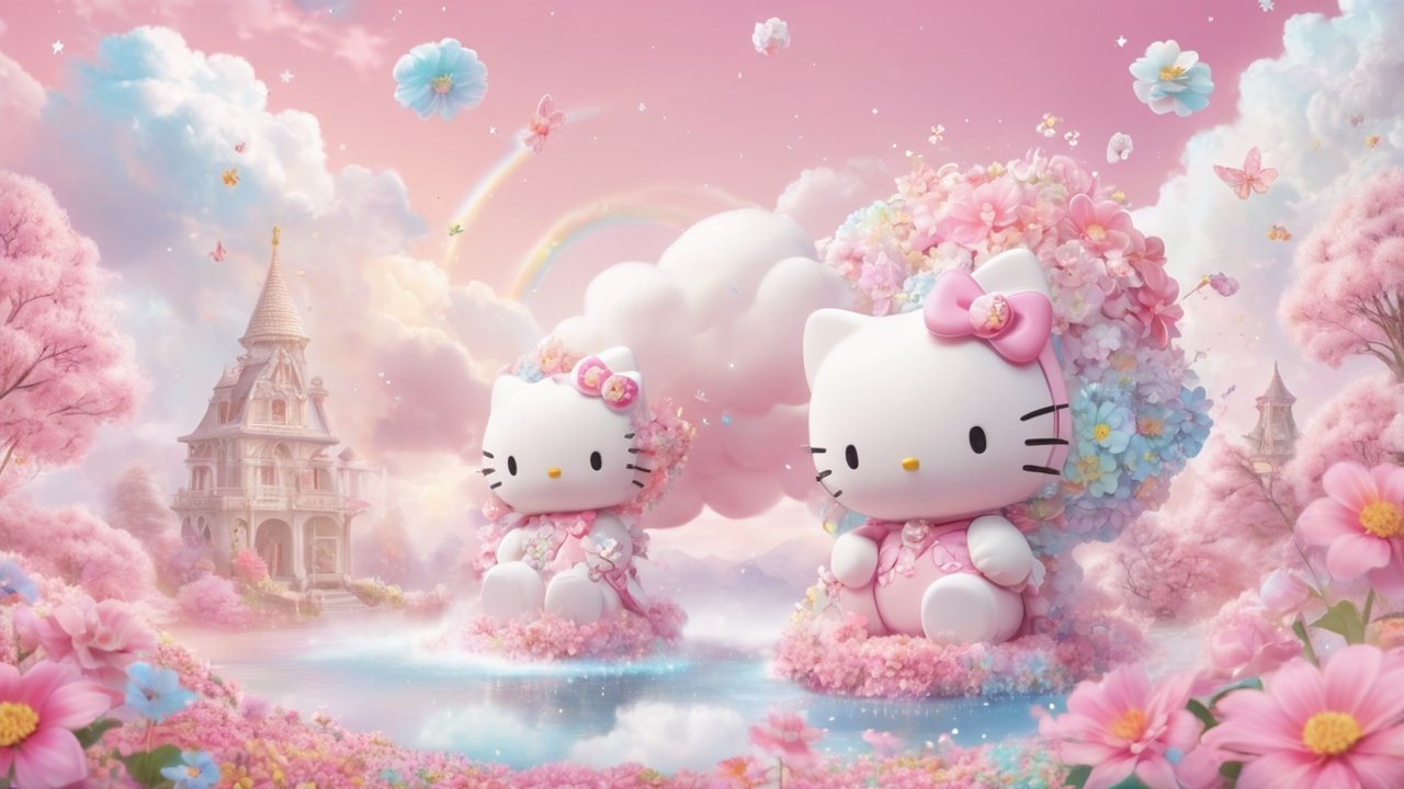 Hello Kitty Cartoon Laptop Wallpaper - Download at FreezyStock
