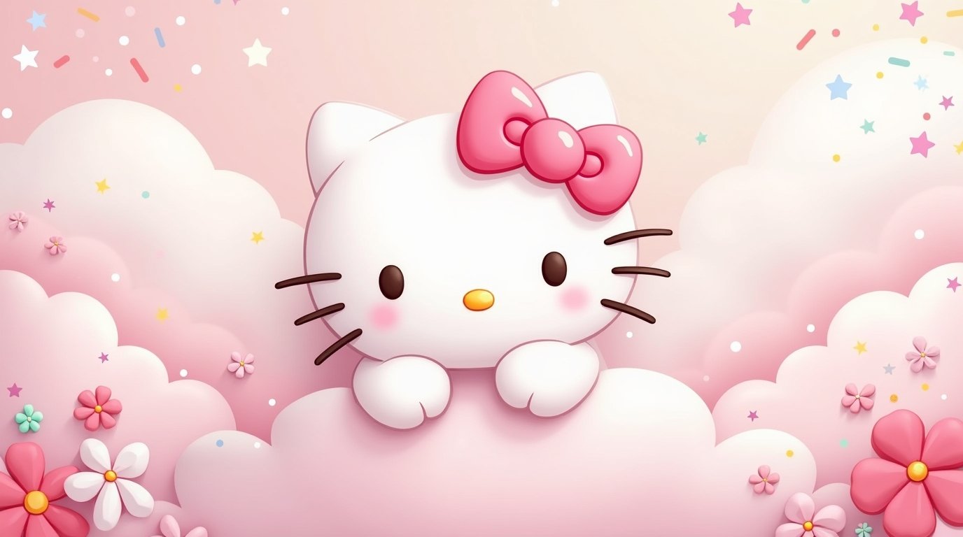 Hello Kitty Clean Laptop Wallpaper 4k - Download at FreezyStock