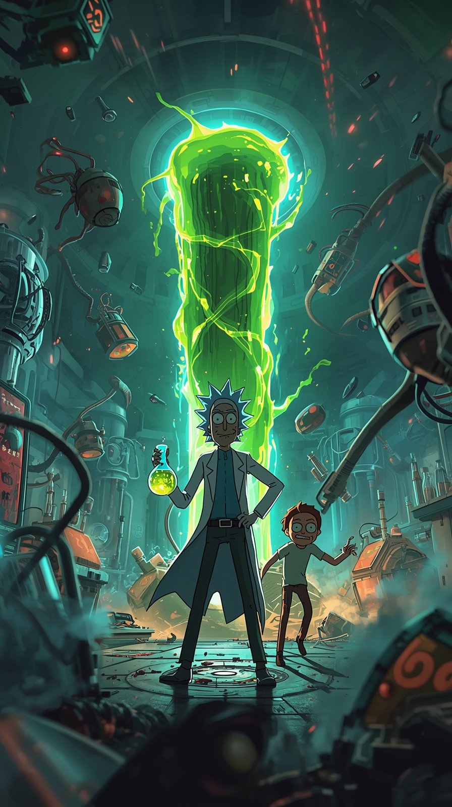 Rick And Morty Mobile Wallpaper 4k HD 4K wallpaper for mobile and desktop, free HD background download for iPhone and laptop - FreezyStock