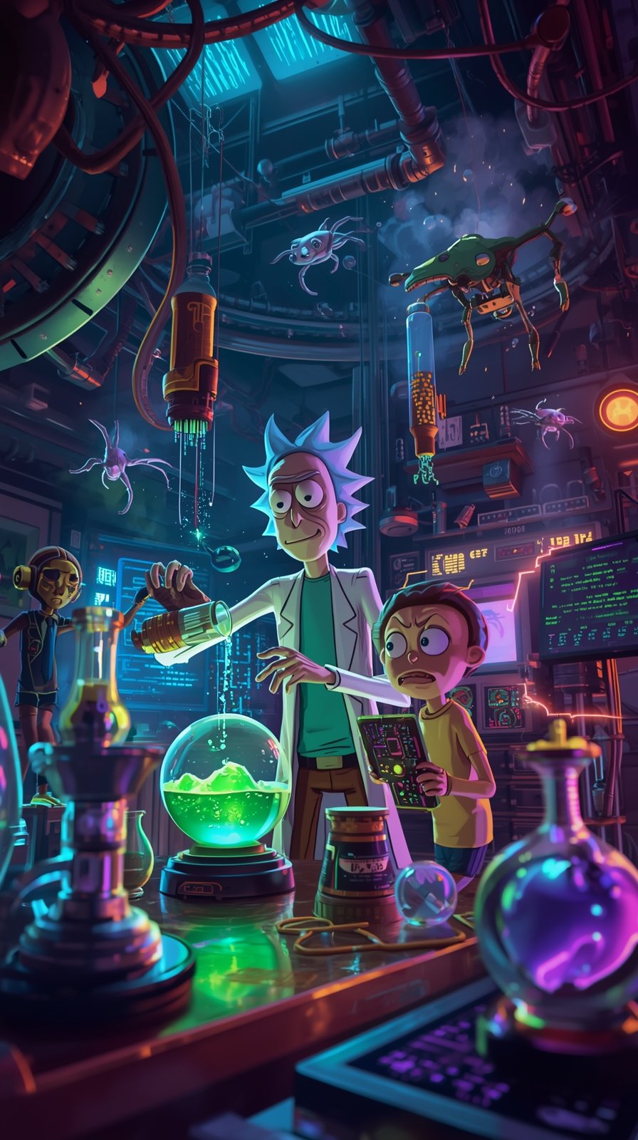 Rick And Morty 1080p Mobile Wallpaper HD 4K wallpaper for mobile and desktop, free HD background download for iPhone and laptop - FreezyStock