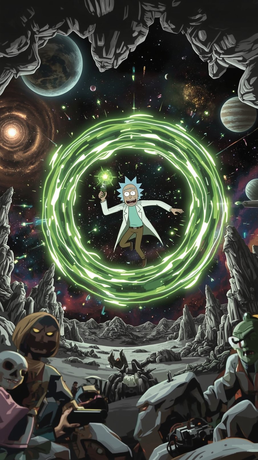 Rick And Morty Android Phone Wallpaper 4 HD 4K wallpaper for mobile and desktop, free HD background download for iPhone and laptop - FreezyStock