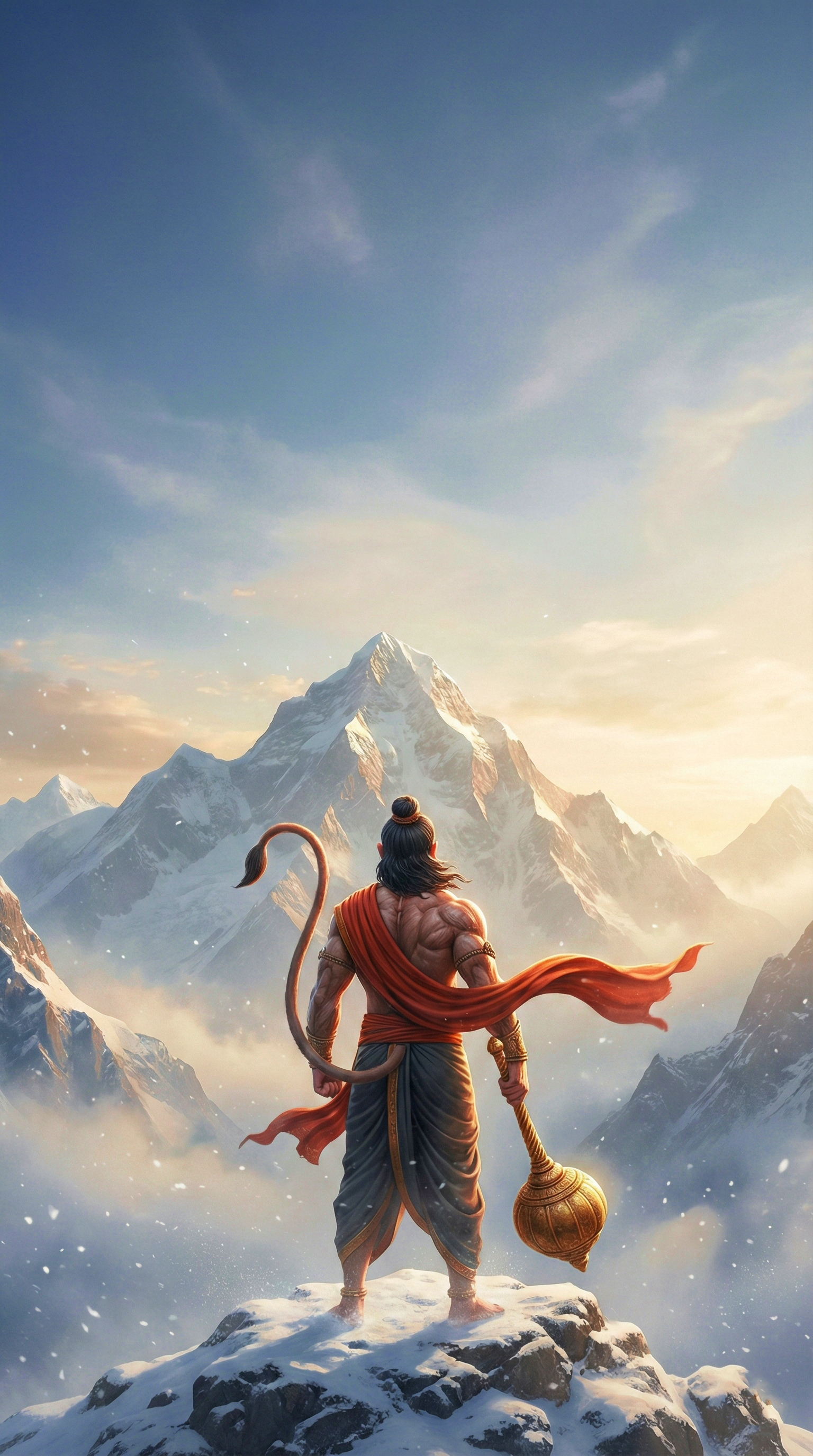 Hanuman Dark Theme Iphone Wallpaper HD 4K wallpaper for mobile and desktop, free HD background download for iPhone and laptop - FreezyStock