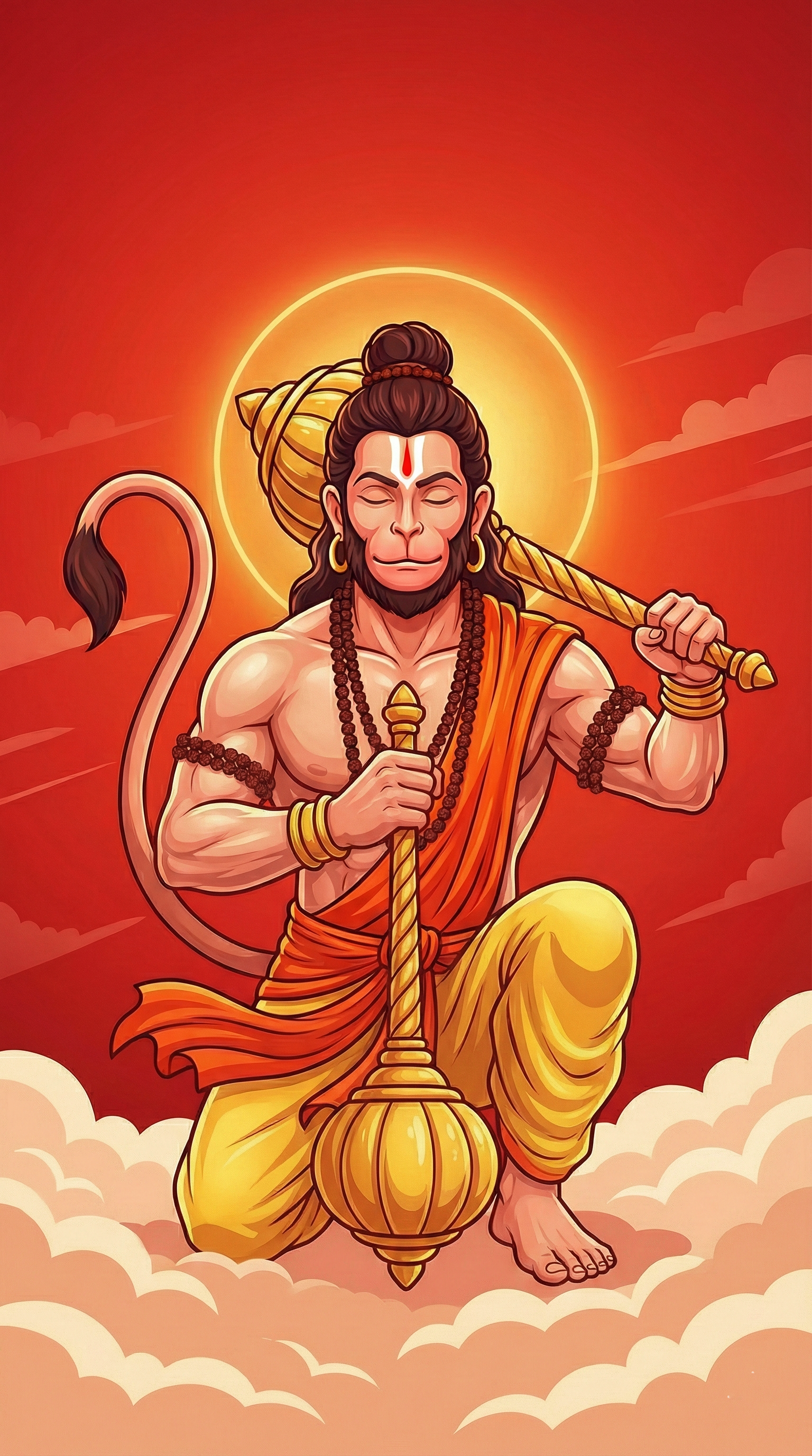 Hanuman Ji Lock Screen Wallpaper 4k HD 4K wallpaper for mobile and desktop, free HD background download for iPhone and laptop - FreezyStock