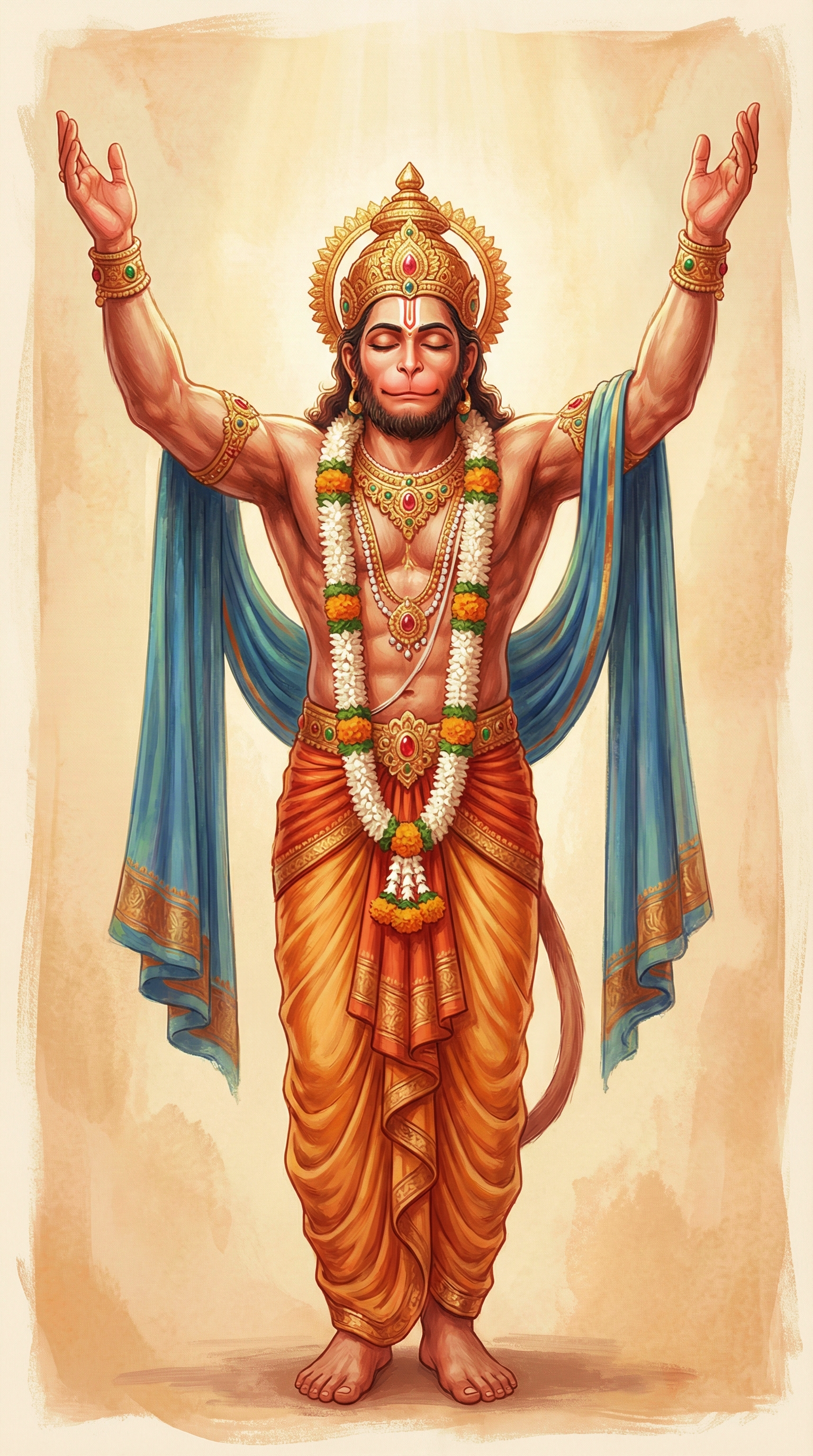 Hanuman Spiritual Iphone Wallpaper 4k HD 4K wallpaper for mobile and desktop, free HD background download for iPhone and laptop - FreezyStock