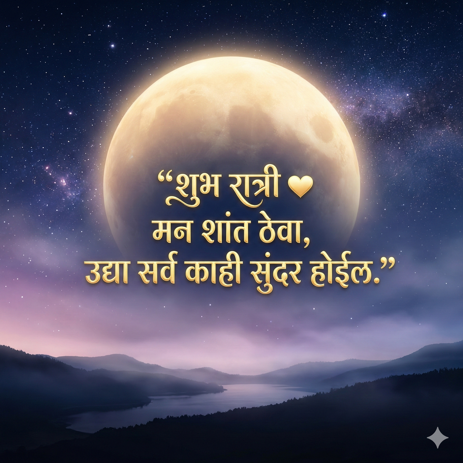 Good night image in marathi 4K wallpaper collection for mobile and desktop preview