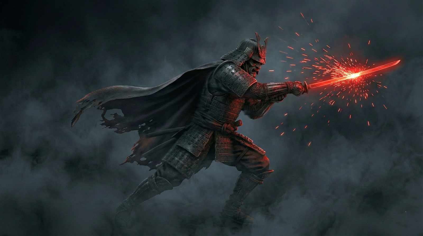 Dark Samurai Background Ultra Hd HD 4K wallpaper for mobile and desktop, free HD background download for iPhone and laptop - FreezyStock