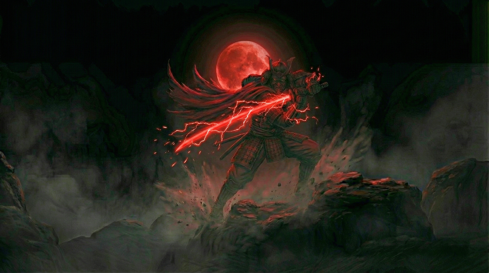 Dark Samurai Wallpaper 4k HD 4K wallpaper for mobile and desktop, free HD background download for iPhone and laptop - FreezyStock