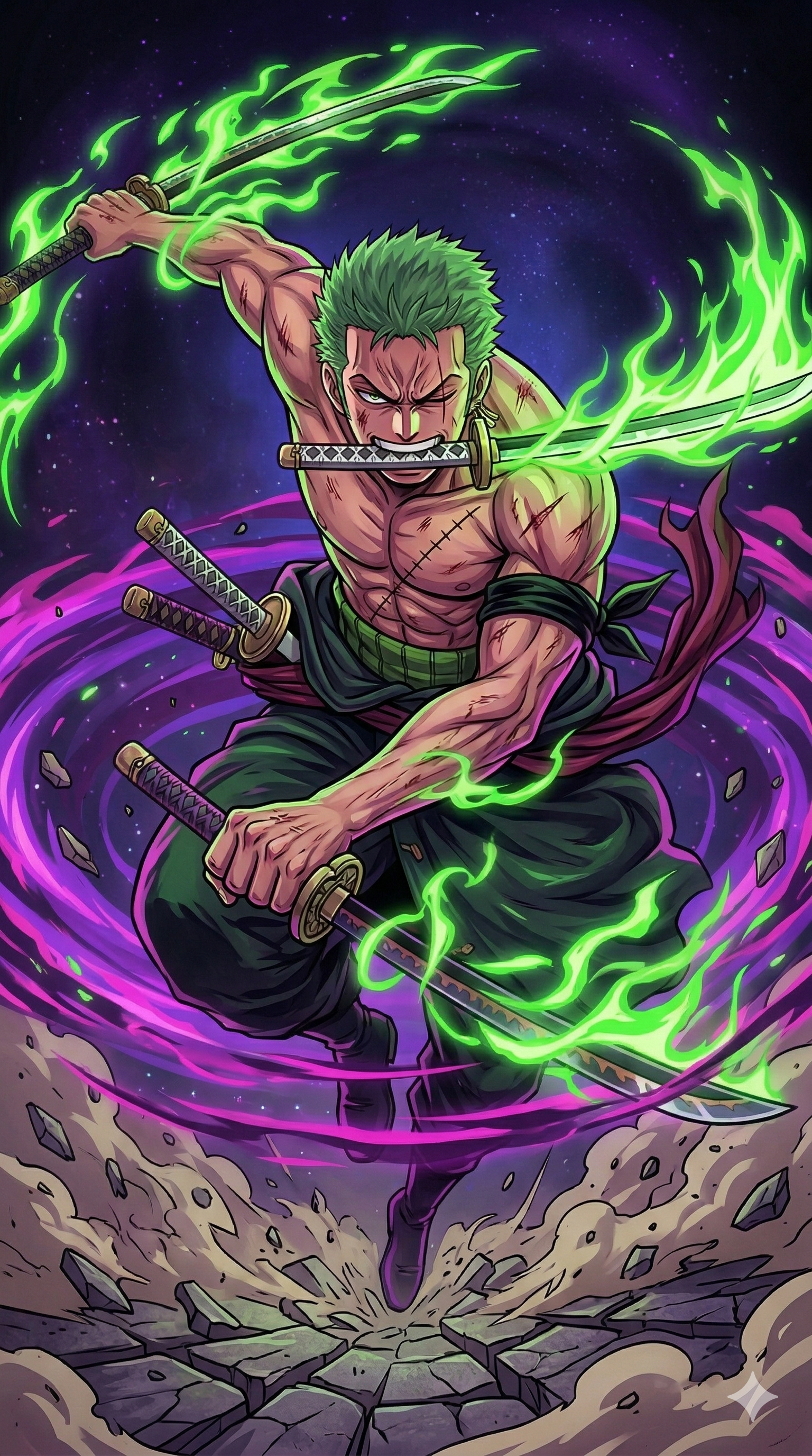 Iphone Zoro Wallpaper 4k Green Aura