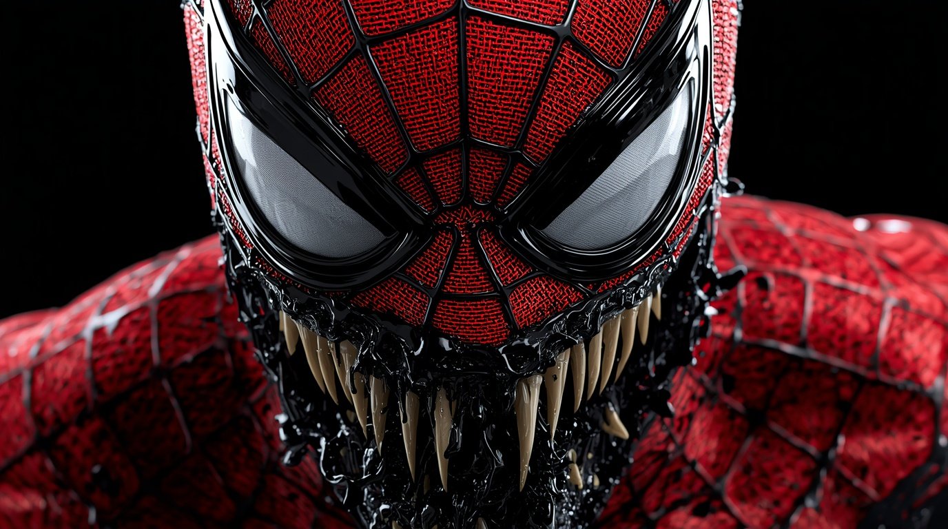 Spider Man Venom Suit Wallpaper wallpaper 4k hd