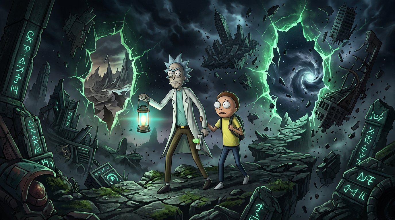 Rick Sanchez Multiverse Wallpaper 4k 4k wallpaper