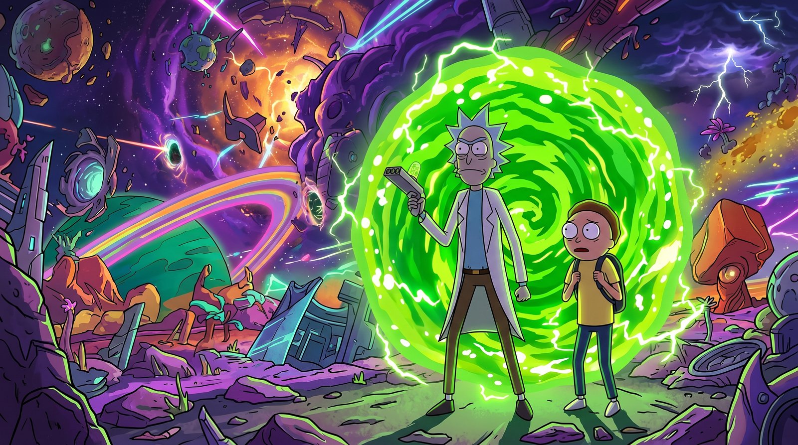 Rick And Morty Laptop Wallpaper 4k wallpaper