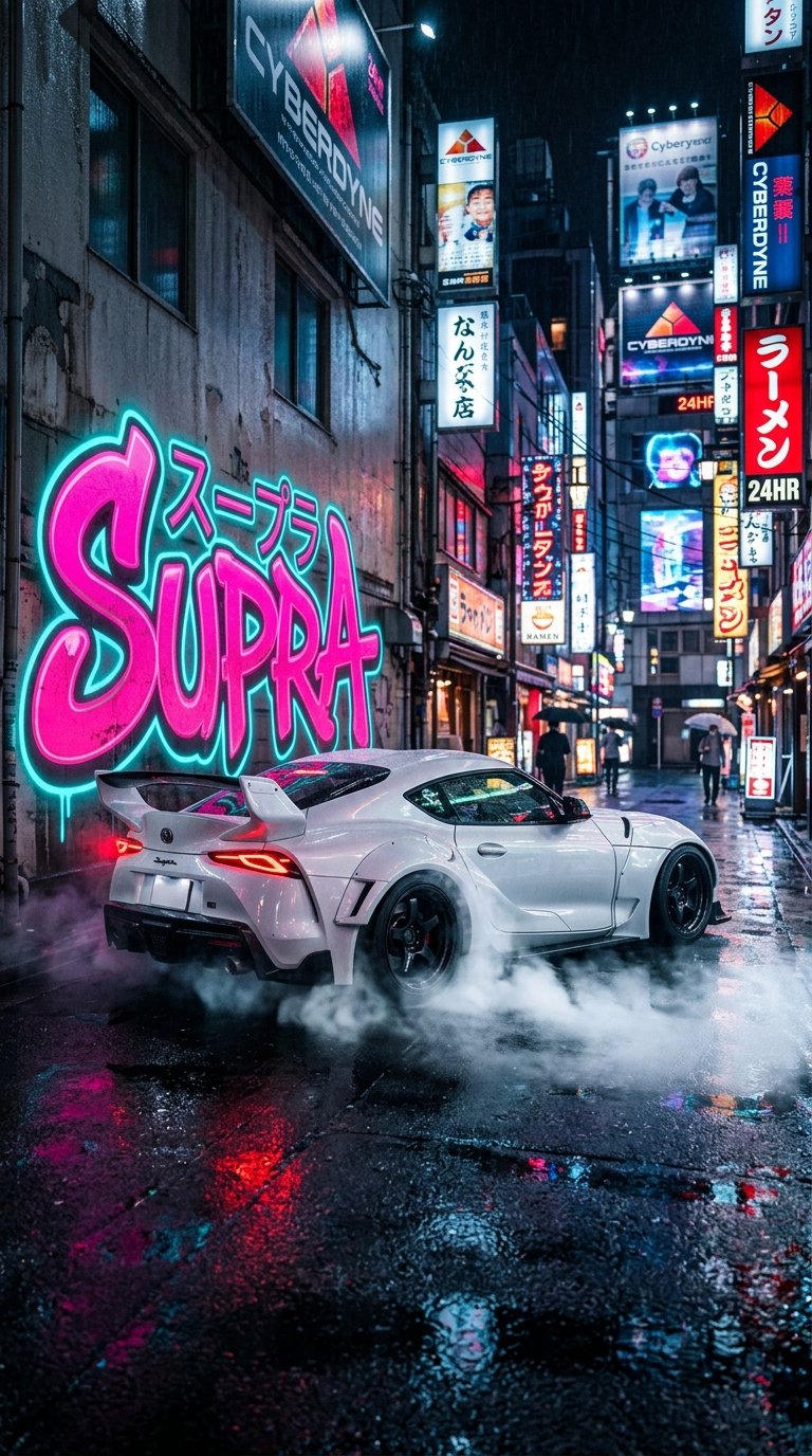 White Toyota Supra Wallpaper 4k 4k wallpaper